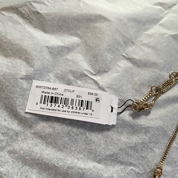 nwt givenchy drop crystal necklace - Picture 3 of 3